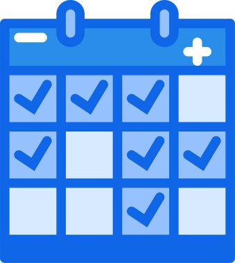 Takvim simgesi, vektör çizimi