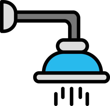 Otelde. Web simgesi vektör illüstrasyonu