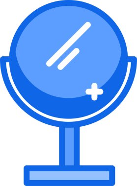 Ayna. Web simgesi basit illüstrasyon