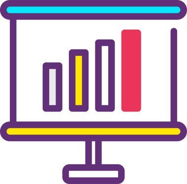 Analizler. Web simgesi basit illüstrasyon