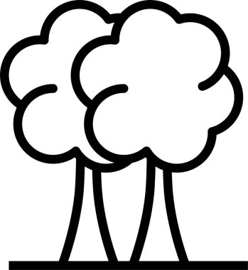 Ağaç. Web simgesi basit illüstrasyon