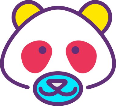 Ayı. Web simgesi basit illüstrasyon