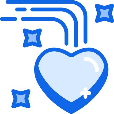 Kalp. Web simgesi basit illüstrasyon