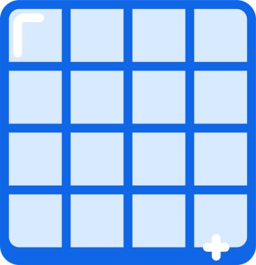 Kare ızgara simgesi. vektör illüstrasyonu