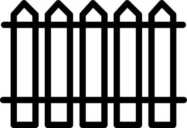 Çit. Web simgesi vektör illüstrasyonu