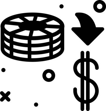 Poker web simgesi, beyaz arkaplanda izole edilmiş basit vektör illüstrasyonu