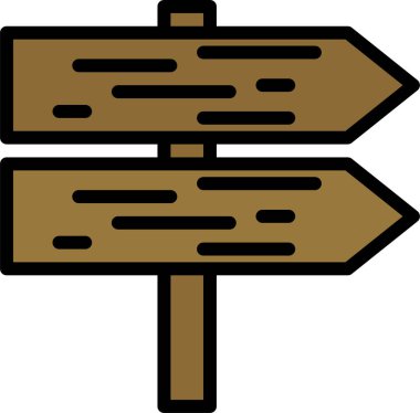 Yol. Web simgesi basit illüstrasyon