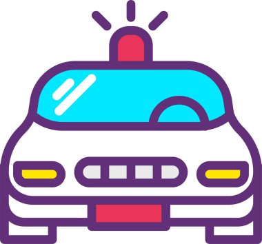 - Araba. Web simgesi basit illüstrasyon