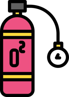 Sprey şişe. Basit resimleme