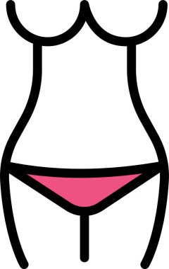 Sütyen. Web simgesi basit illüstrasyon