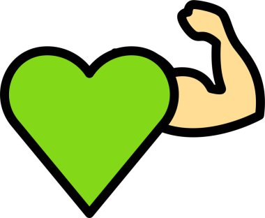 Kas yığını insan vücudunun çizgi film çizimi. 