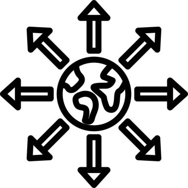 küresel ağ. Basit tasarım