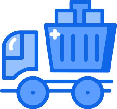 Kamyon. Web simgesi basit illüstrasyon