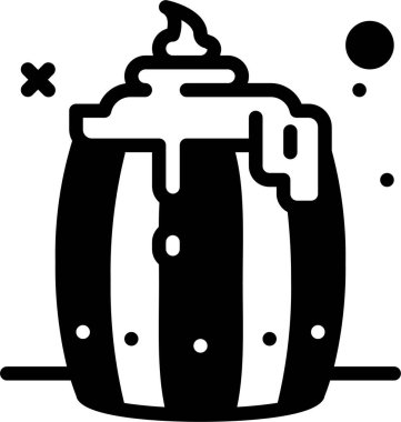 Bira. Web simgesi basit illüstrasyon