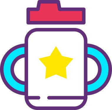 Kahve fincanı. Basit resimleme