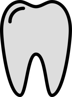 Diş. Web simgesi basit illüstrasyon