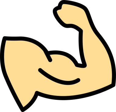 Kas yığını insan vücudunun çizgi film çizimi. 