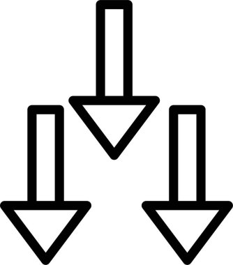 Ağ. Yemek ve aşağı ok dizaynı. Basit resimleme