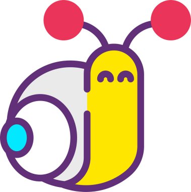 Uzaylı. Web simgesi basit illüstrasyon