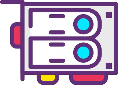 Yazıcı. Web simgesi basit illüstrasyon