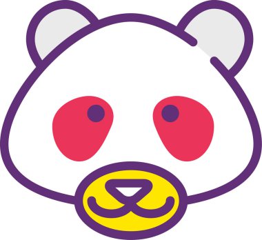 hayvan yüz ifadeleri, vektör illüstrasyonu