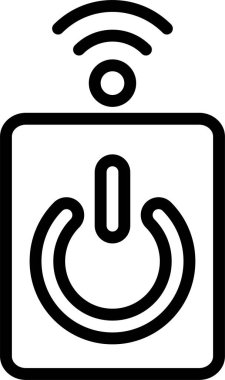 Kablosuz. Web simgesi basit illüstrasyon