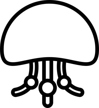 Ahtapot. Web simgesi basit illüstrasyon