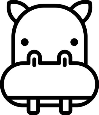 Ayı. Web simgesi basit illüstrasyon