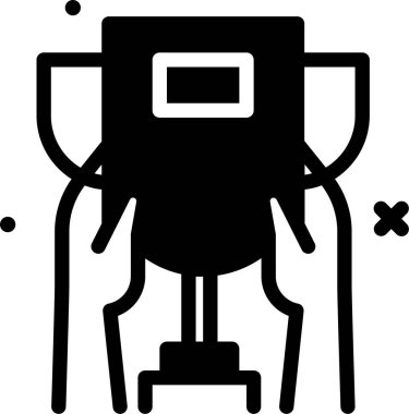 Kupa. Web simgesi basit illüstrasyon