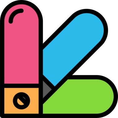 Kapsül. Web simgesi basit illüstrasyon