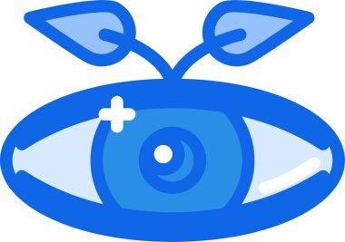 Göz. Web simgesi basit illüstrasyon