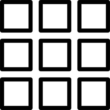 Modern siyah beyaz kare çerçeve seti, vektör illüstrasyonu