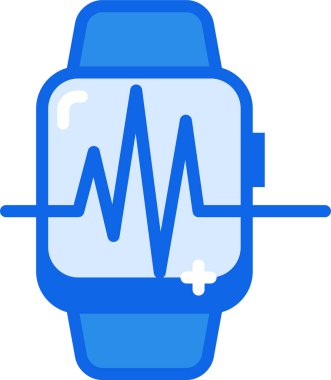 smartwatch simgesi, vektör illüstrasyonu