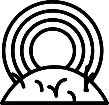 Çizgi film simgesinin vektör çizimi