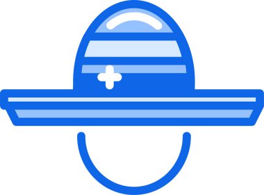 Şapka. Web simgesi basit illüstrasyon