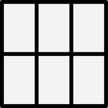 bir dizi kare modern mimarinin siyah ve beyaz vektör çizimi