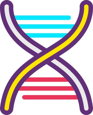 dna. Web simgesi vektör illüstrasyonu
