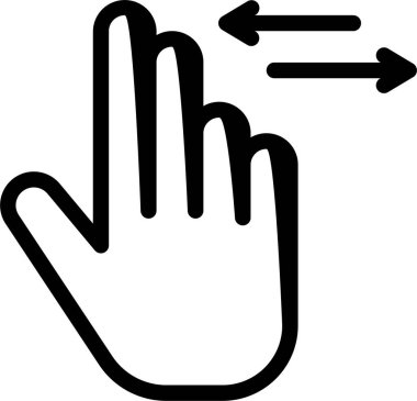 El hareketi simgesi, vektör illüstrasyonu