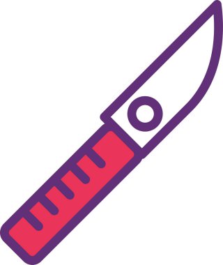 Bıçak. Web simgesi basit illüstrasyon