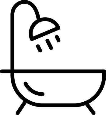 Küvet. Web simgesi basit tasarım