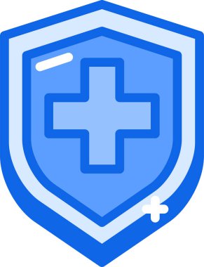 Koruma kalkanı web simgesi, basit vektör illüstrasyonu 