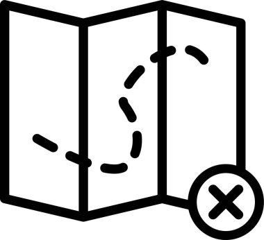 Harita. Web simgesi basit illüstrasyon