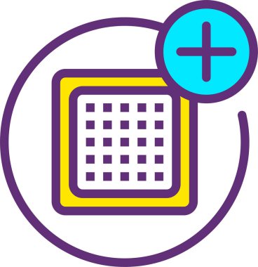 ekle. Web simgesi basit illüstrasyon