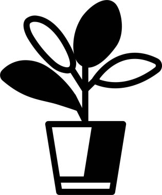 Bitki. Web simgesi basit tasarım