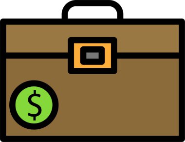 Çanta. Web simgesi basit tasarım