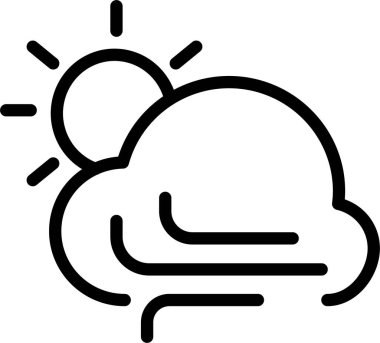 Güneş. Web simgesi basit illüstrasyon