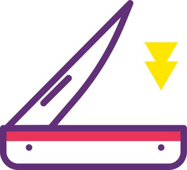 Bıçak. Web simgesi basit illüstrasyon