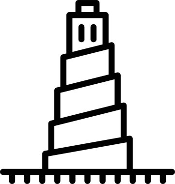 Mimari. Web simgesi basit illüstrasyon 