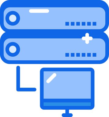 veritabanı. Web simgesi basit illüstrasyon