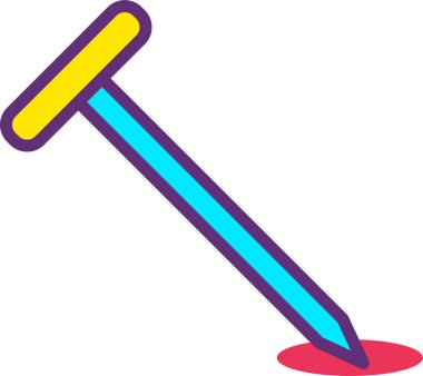 Çivi. Web simgesi basit illüstrasyon